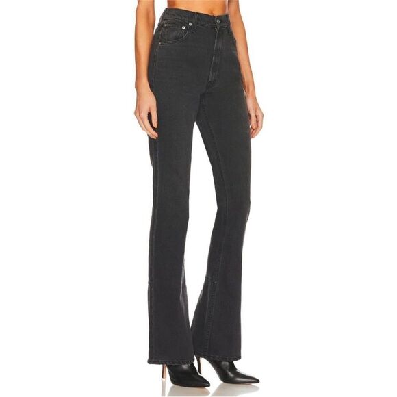 MOTHER SNACKS! NWT High Waist Wedge Slit Heel Jeans in Mouthwatering Size 29 - Picture 3 of 12